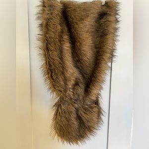 Faux fur shawl